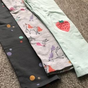 Girl Toddler - 3 pair leggings